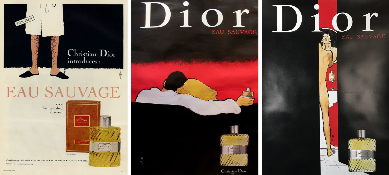 Иллюстрации Eau Sauvage