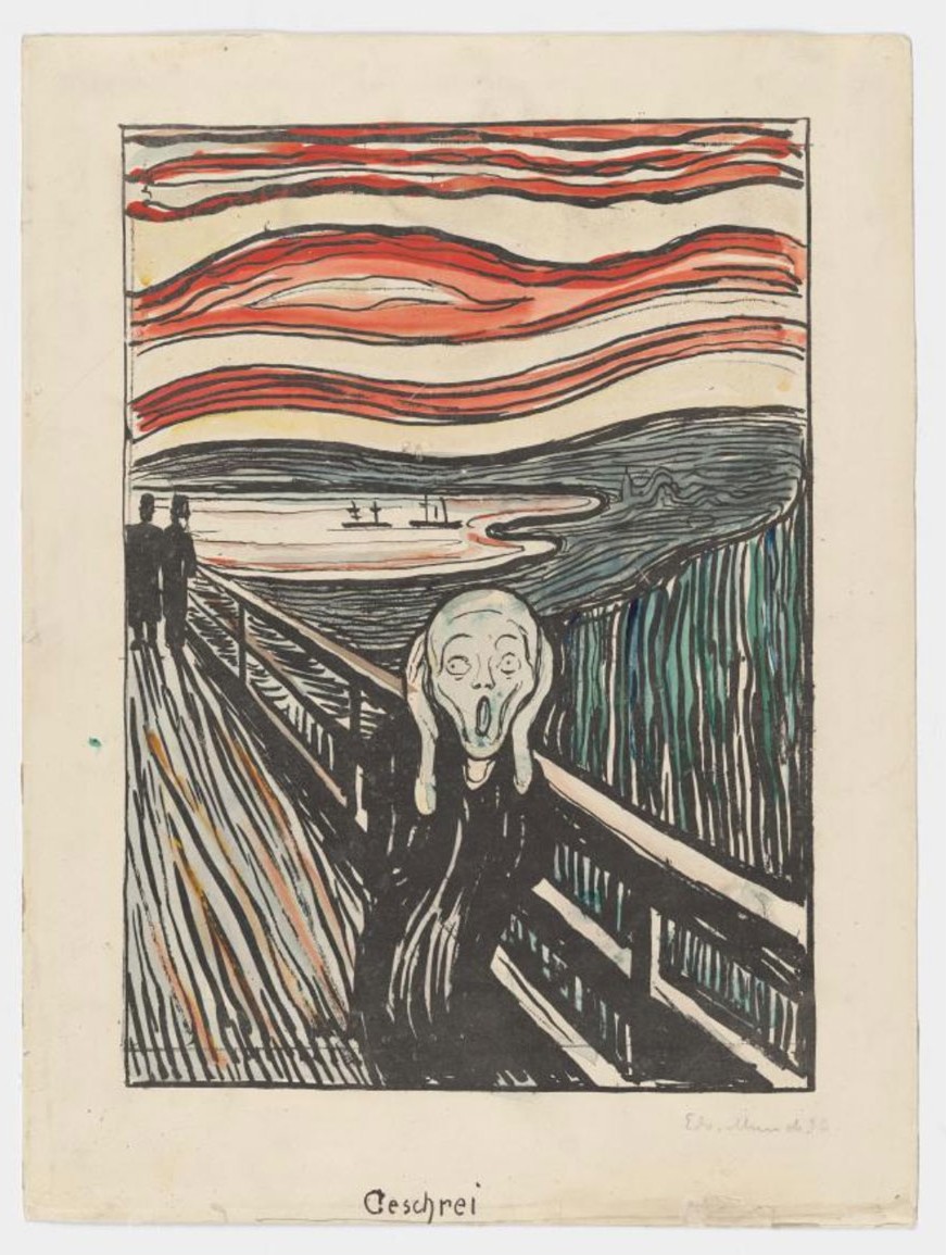 Крик 1895 литография цветная